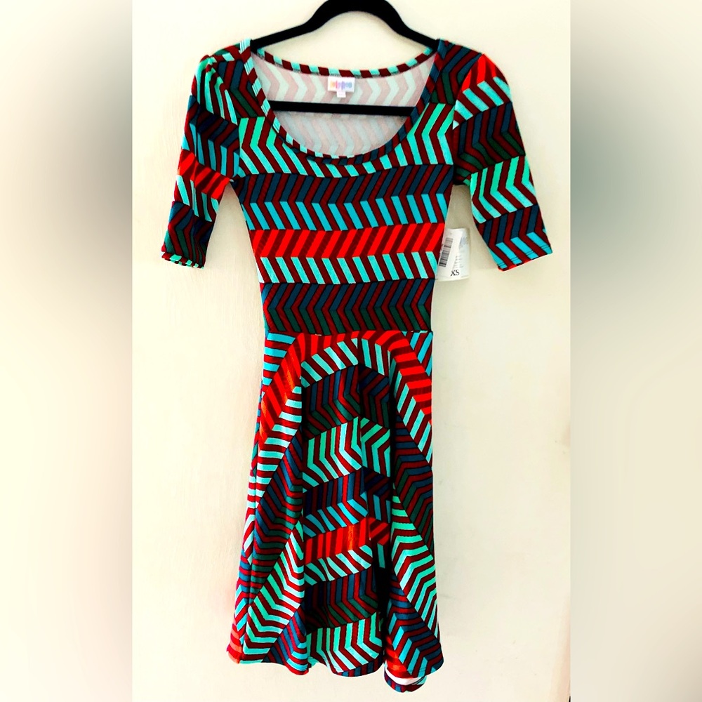 LuLaRoe Nicole Dress XXS NWT